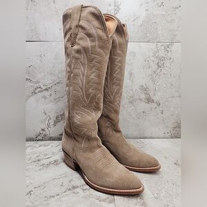 Tecovas - The Abby Size 9.5 Tan Cowgirl Boots Tan Suede New